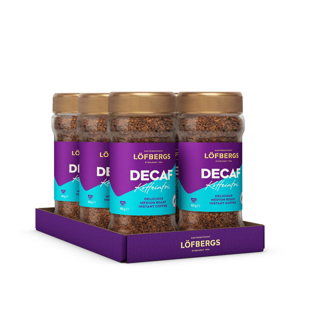 Decaf -kofeiiniton pikakahvi x 6 kpl
