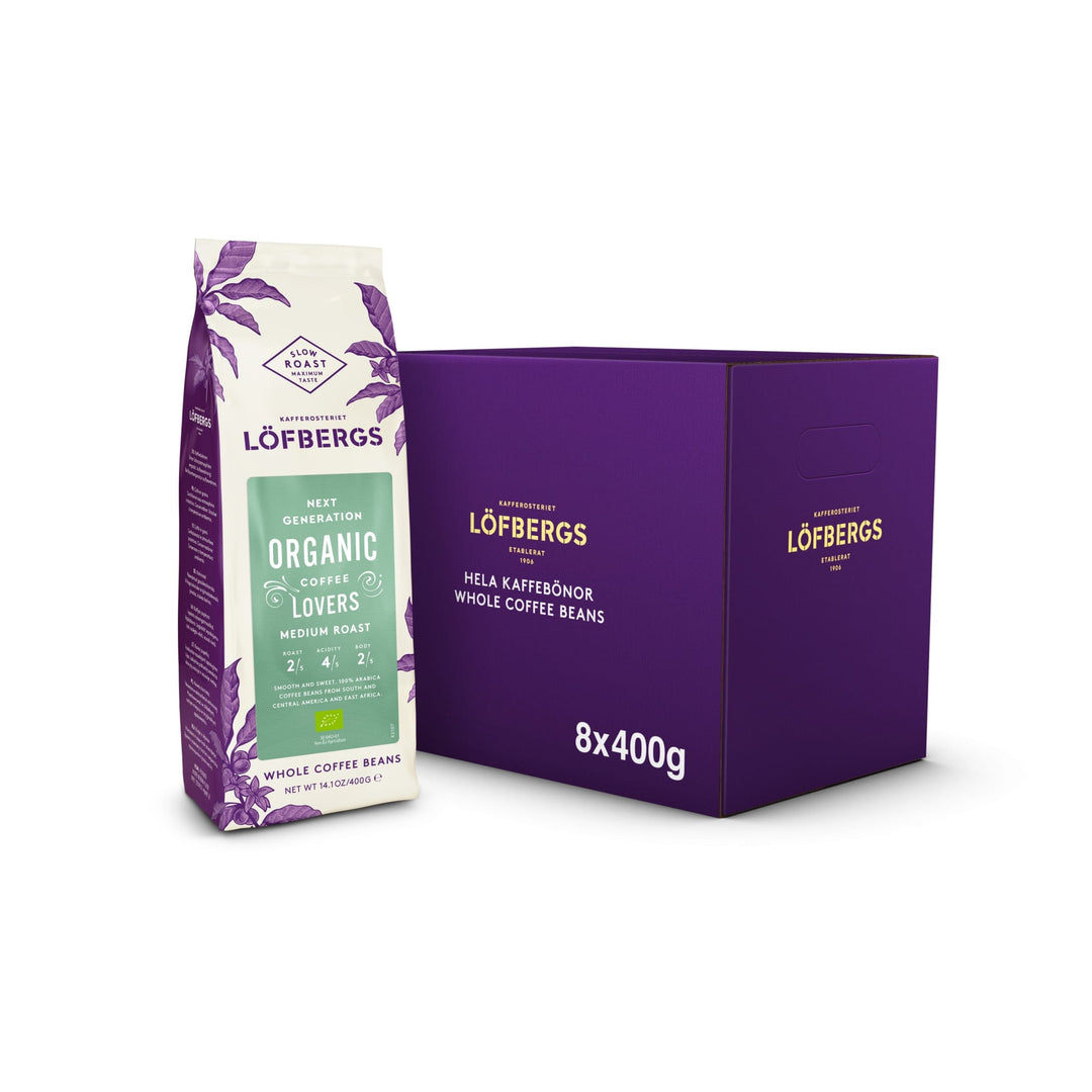 Eko Medium Roast kahvipavut - 8 x 400g - 8 kpl - Kokonaiset
