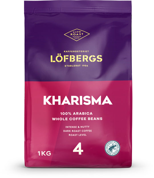 Kharisma kahvipavut 1kg (uusi pakkaus)