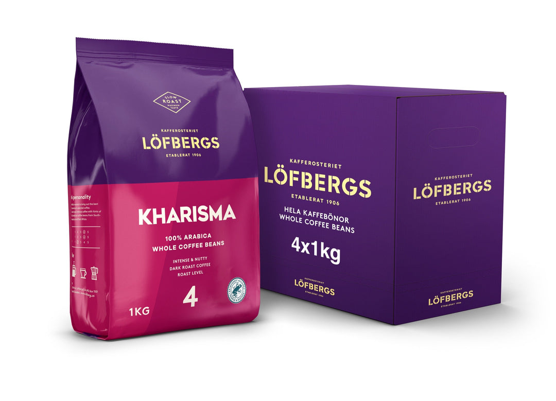 Kharisma kahvipavut - 4 x 1kg (uusi pakkaus)