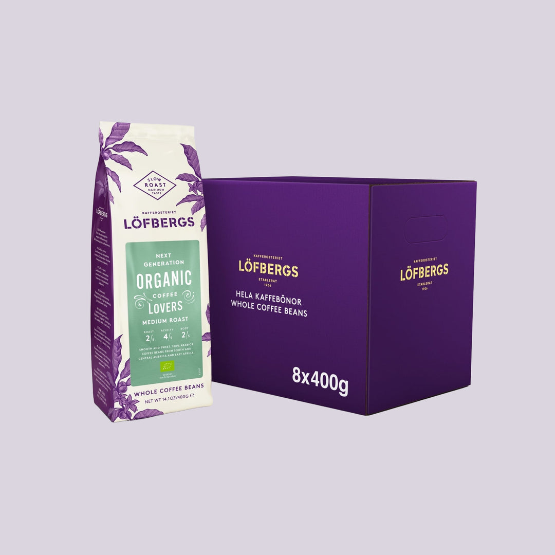 Eko Medium Roast kahvipavut - 8 x 400g
