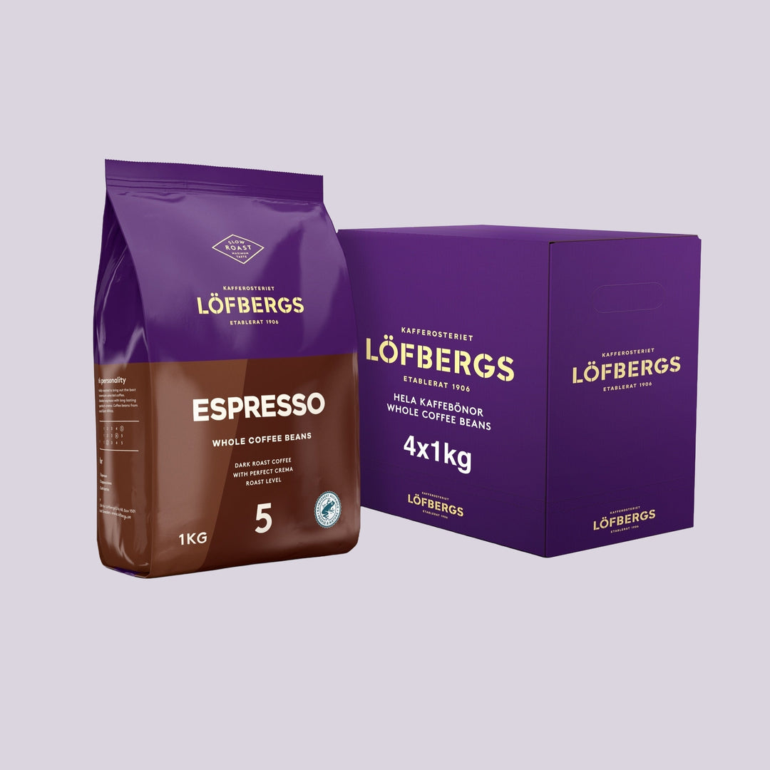 Espresso kahvipavut - 4 x 1kg (uusi pakkaus)