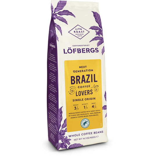 Brazil Medium Roast 400 g papukahvi RA - Kokonaiset Pavut