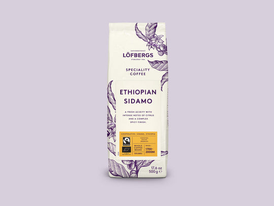 Ethiopian Sidamo Papukahvi 500g * 8kpl
