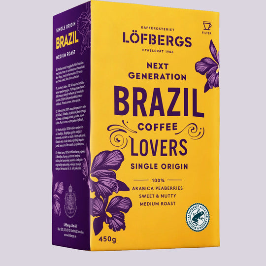 Löfbergs Brazil Medium Roast -kahvipakkaus