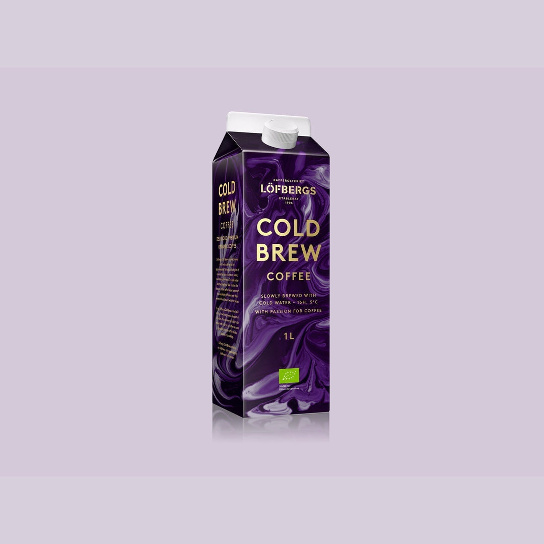 Löfbergs Cold Brew Coffee 1 L Luomu -kahvipakkaus