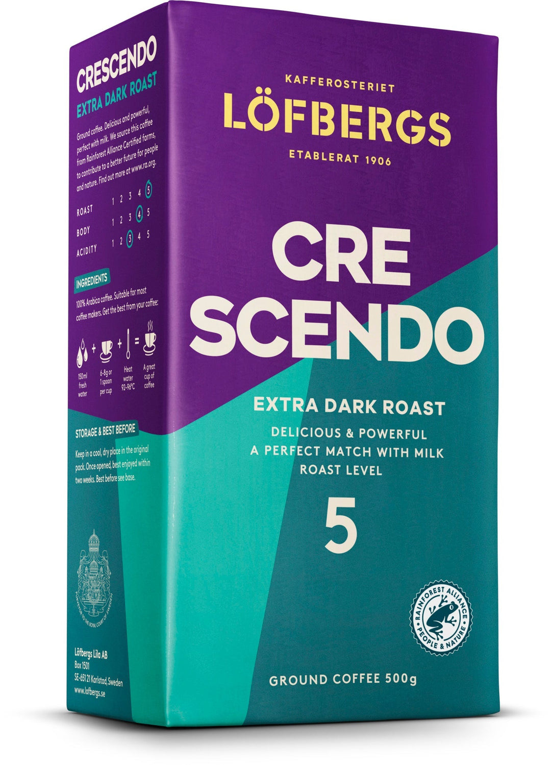 Löfbergs Crescendo 500g, toinen kuvakulma