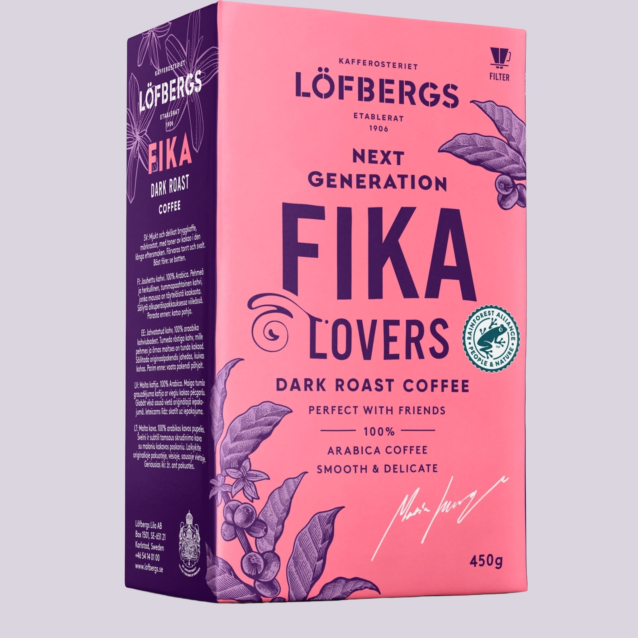 Löfbergs Fika Dark Roast 450g -kahvipakkaus