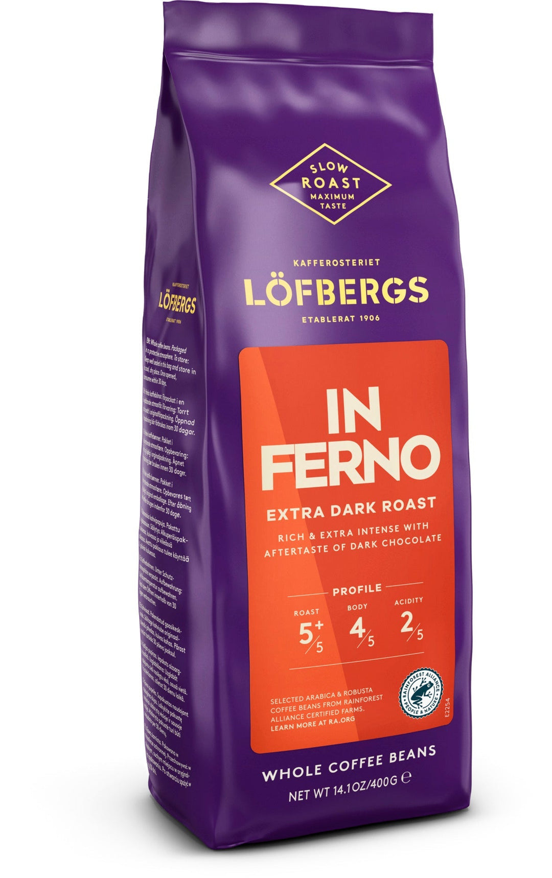 Inferno 400g papukahvi Extra Dark
