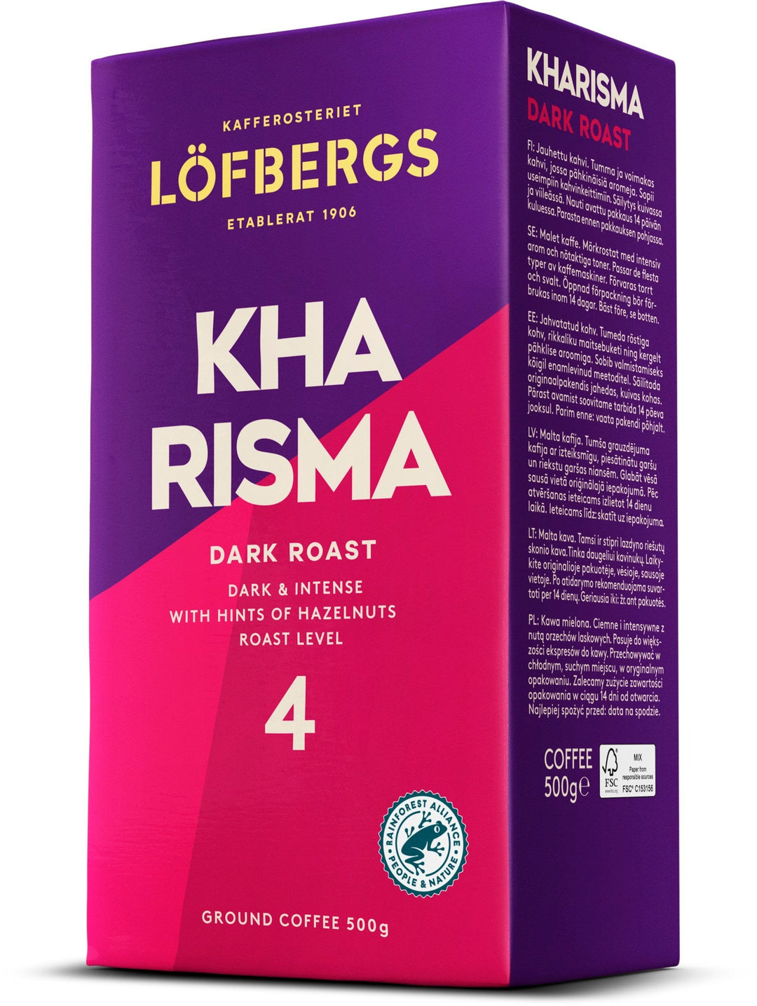 Löfbergs Kharisma 500g, toinen kuvakulma