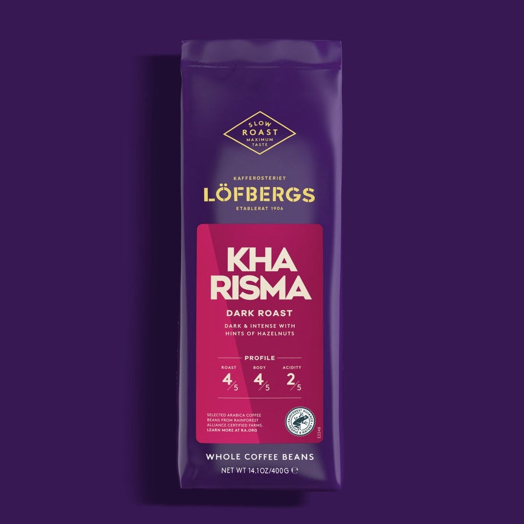 Löfbergs Kharisma kahvipavut 400g -kahvipakkaus