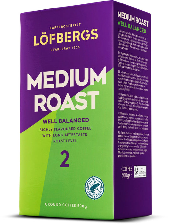 Löfbergs Medium Roast lähikuvassa