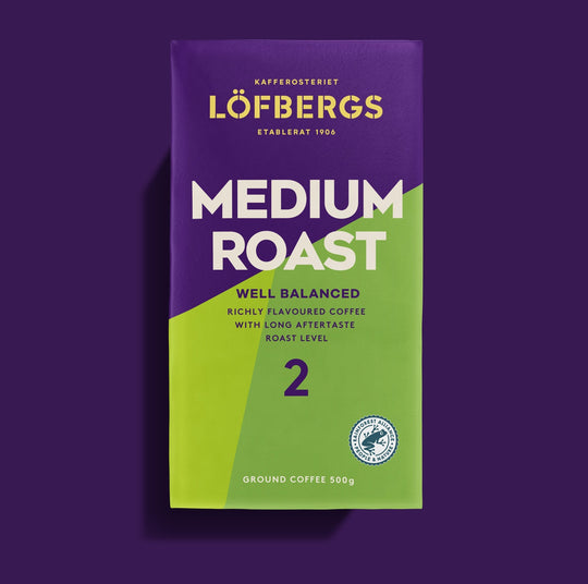 Löfbergs Medium Roast -kahvipakkaus